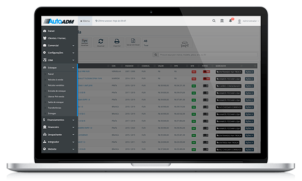 Revenda mais veículos com o Auto Adm